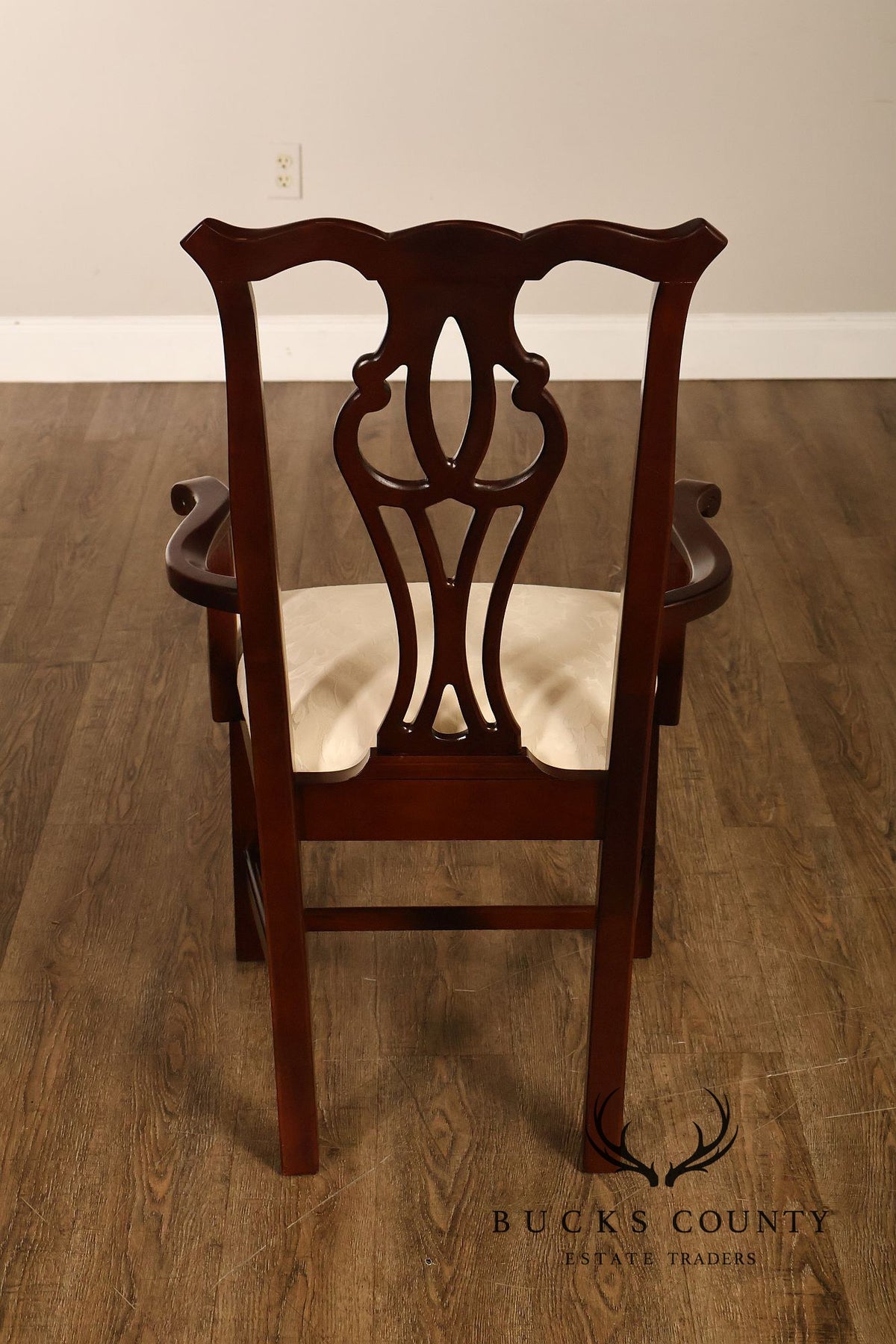 Thomasville Chippendale Style Mahogany Set Of Six Dining Chairs
