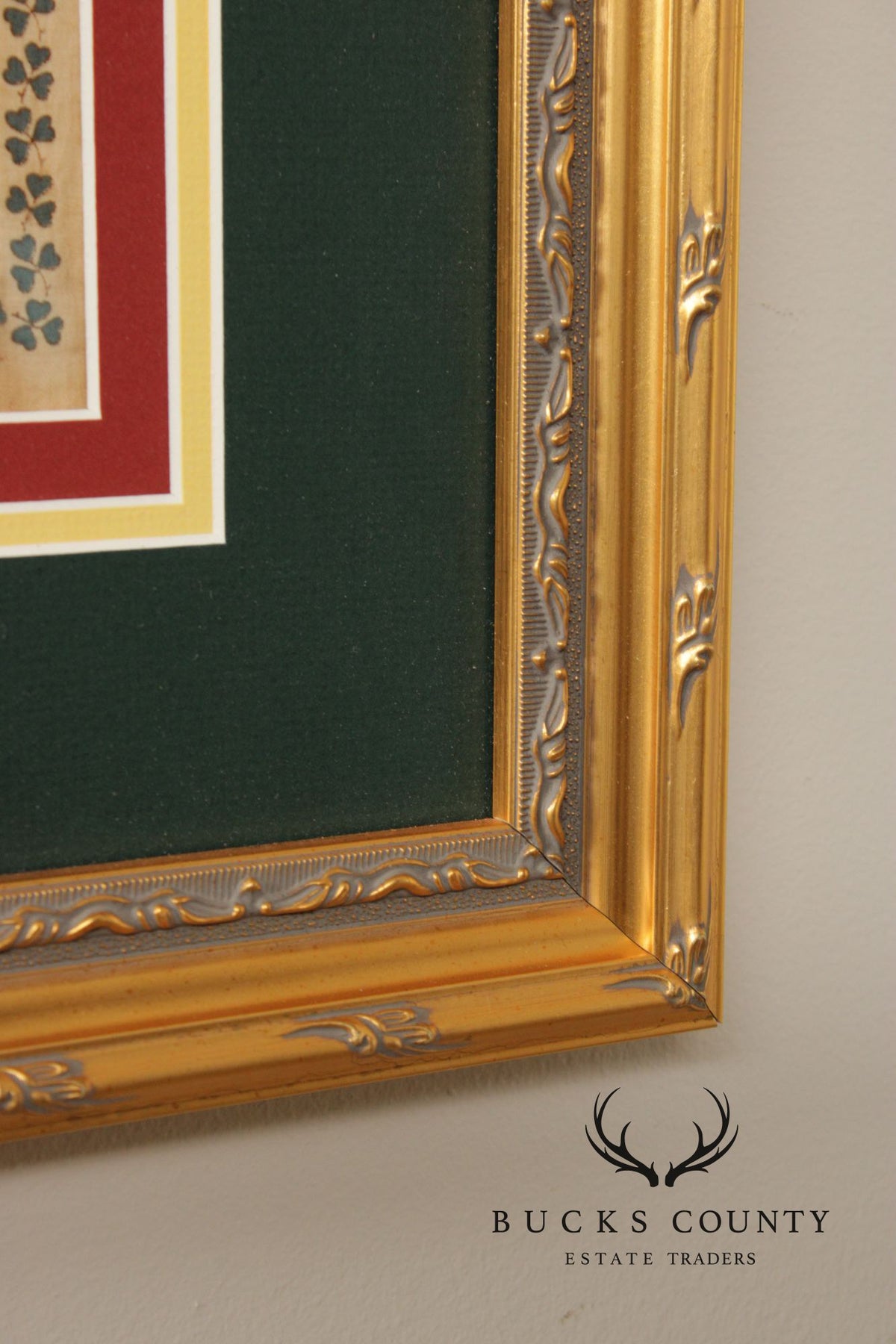 World War I Era Framed Handkerchief