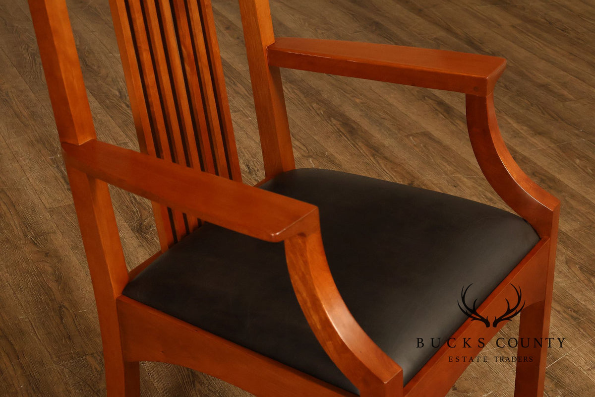 Stickley 21st Century Collection Set of Six Cherry Dining Chairs