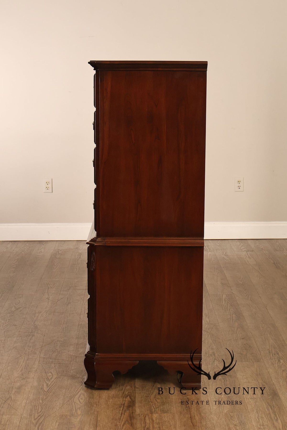 Ethan Allen 'Georgian Court' Cherry Chest on Chest