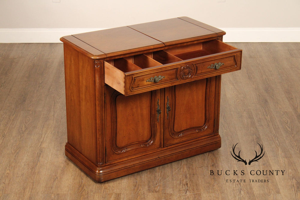 Henredon French Provincial Style Flip Top Server