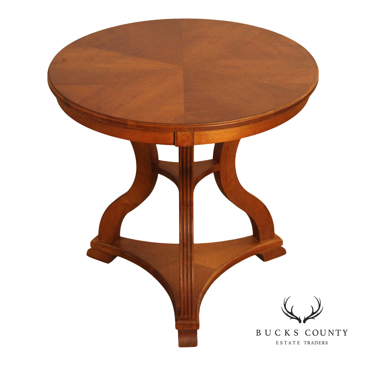 Ethan Allen 'Legacy' Collection Round Top Side Table