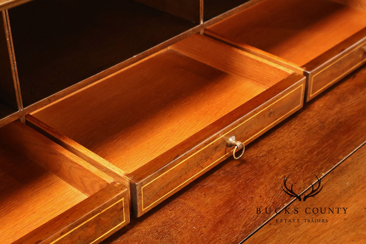 Kittinger Georgian Style Mahogany Secretary Bookcase