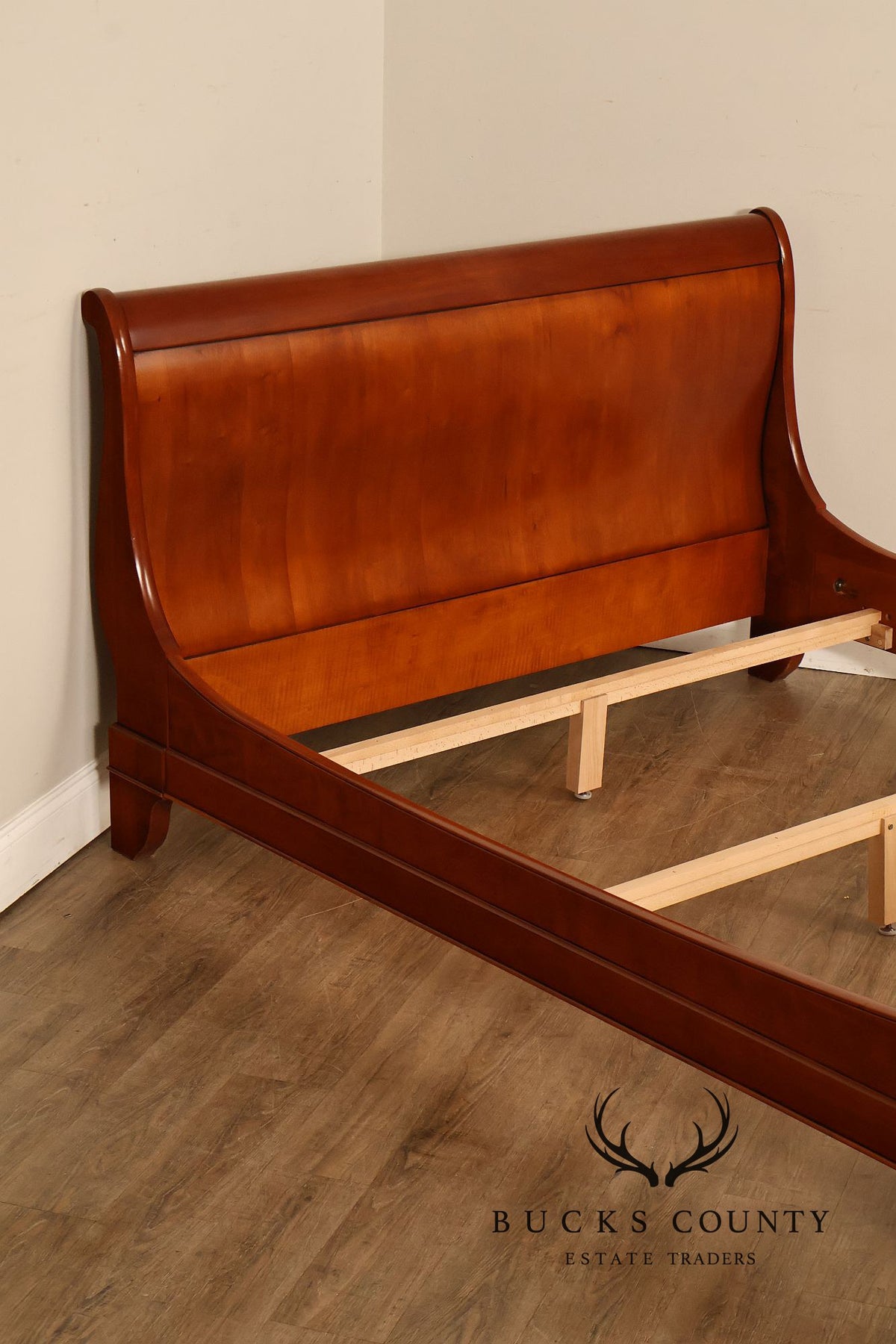 Grange Furniture French Louis Philippe Style Cherry Queen Sleigh Bed