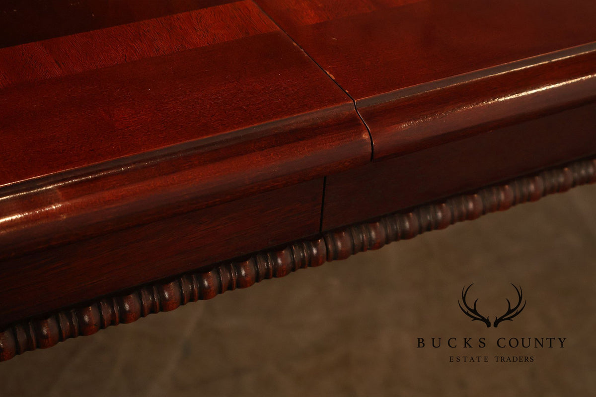 Chippendale Style Mahogany Extension Dining Table