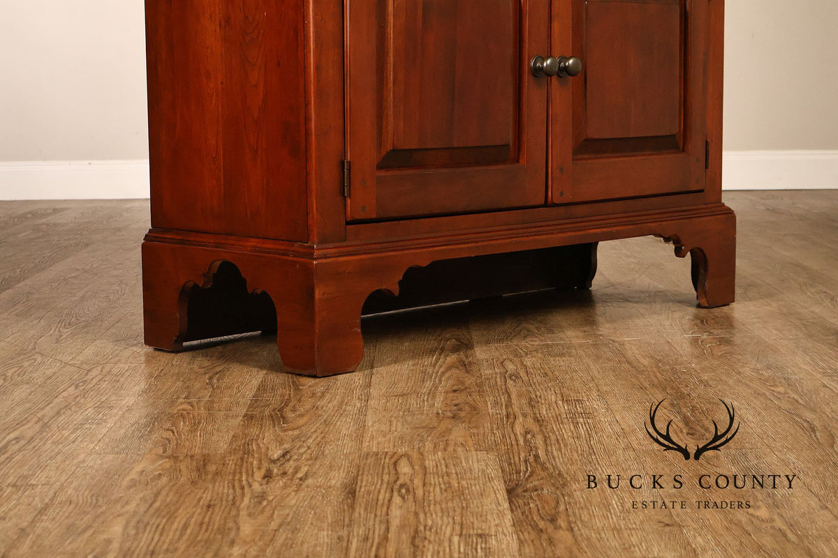 Bob Timberlake For Lexington Cherry Traditional Open Bookcase With Cabinet