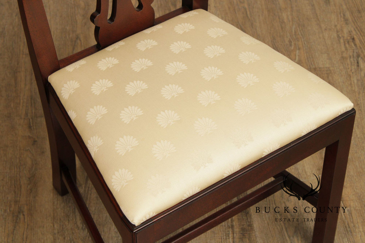 Kindel Chippendale Style Set of Eight Mahogany Dining Chairs