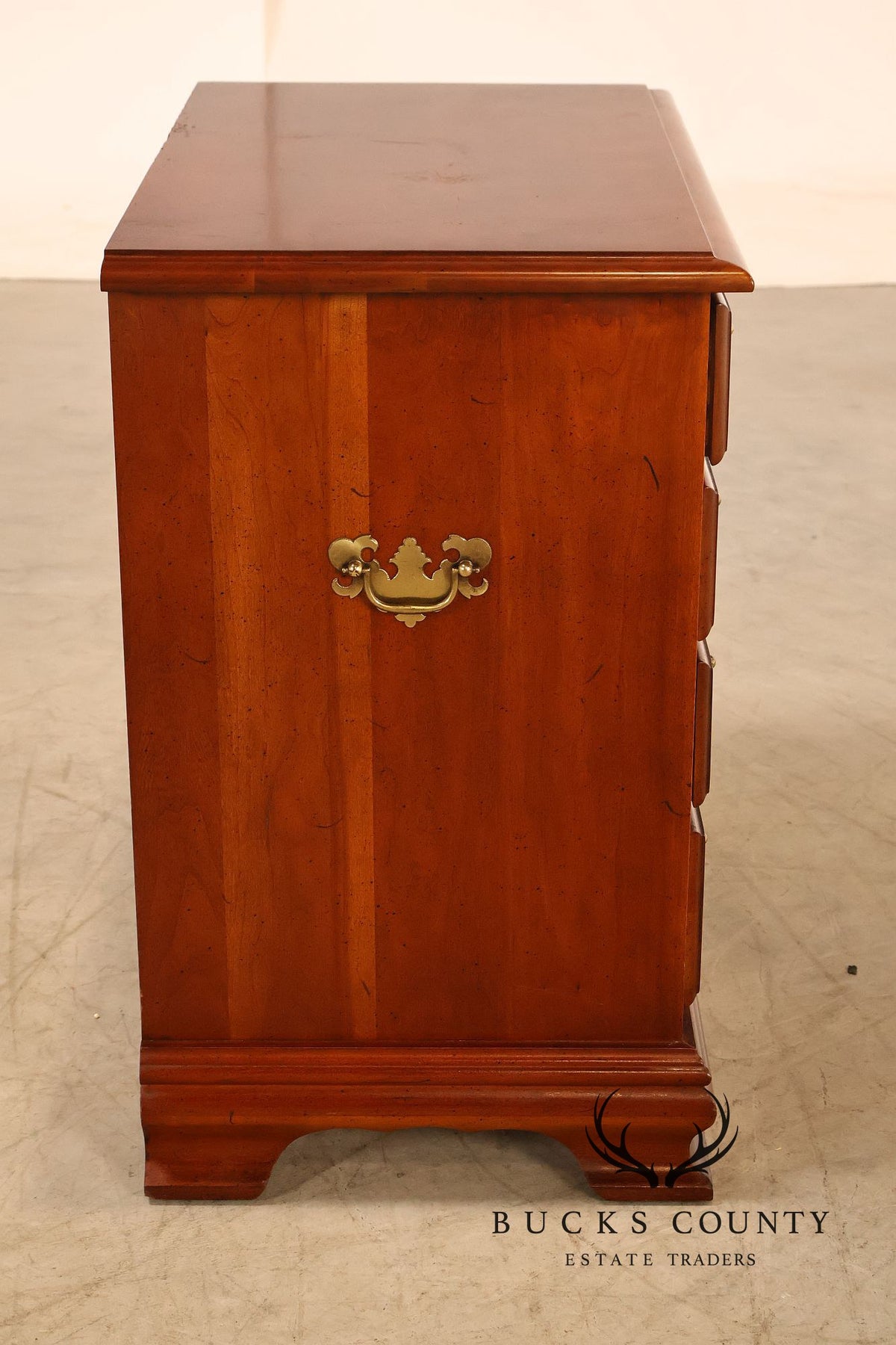 Traditional Pair Of Cherry Four Drawer Bachelor’s Chests