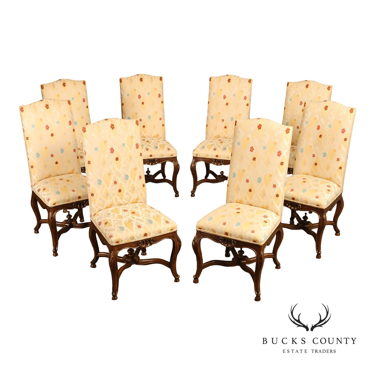 Minton-Spidell Set of Eight 'L 'Avant' Dining Chairs