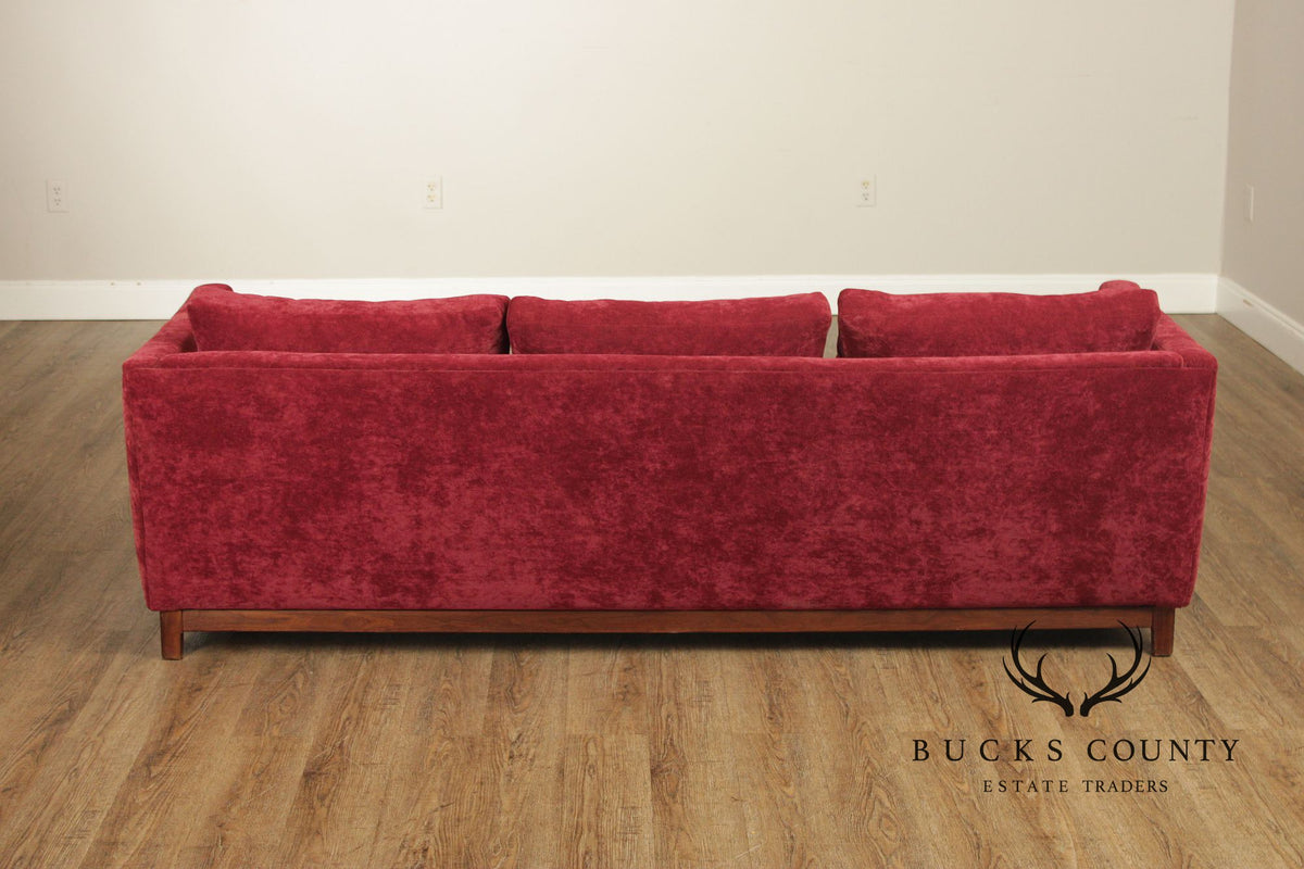 Edward Wormley Attributed Mid-Century Modern Three Cushion Sofa