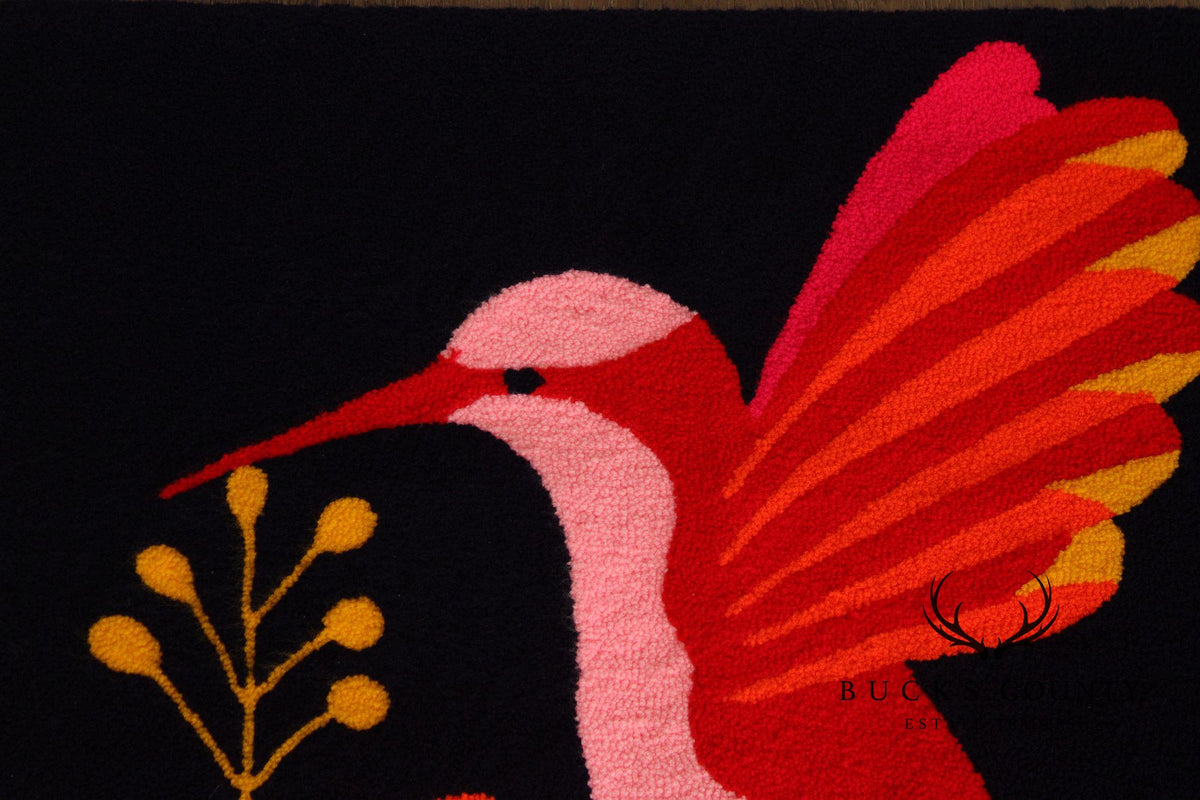 Luis Montiel Folk Art Hummingbird Tapestry