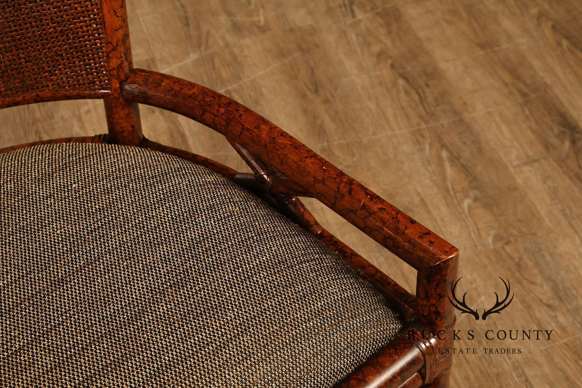 Ficks Reed Set of Four Woven Rattan Dining Chairs