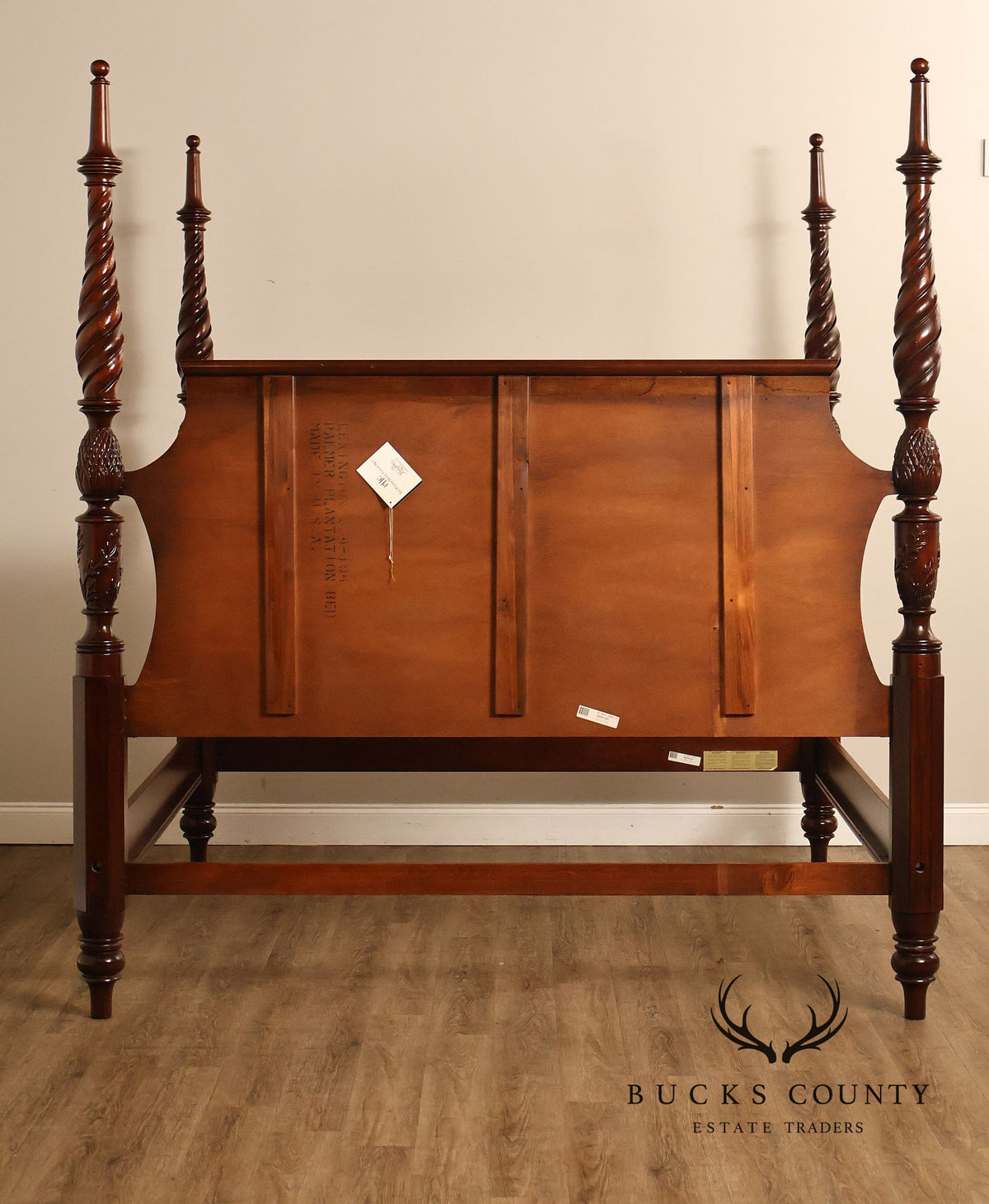 Lexington Furniture Carved Mahogany King Four Poster Bed