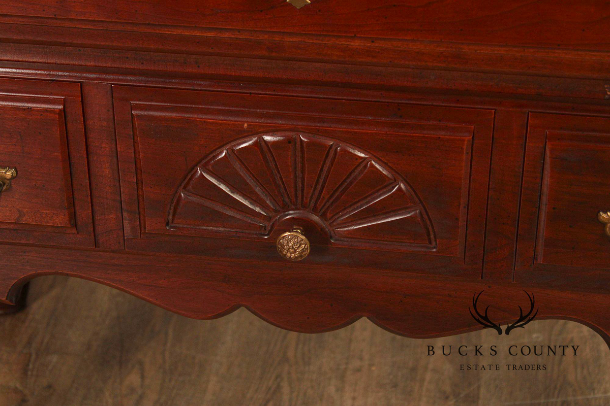 Queen Anne Style Mahogany Highboy Chest