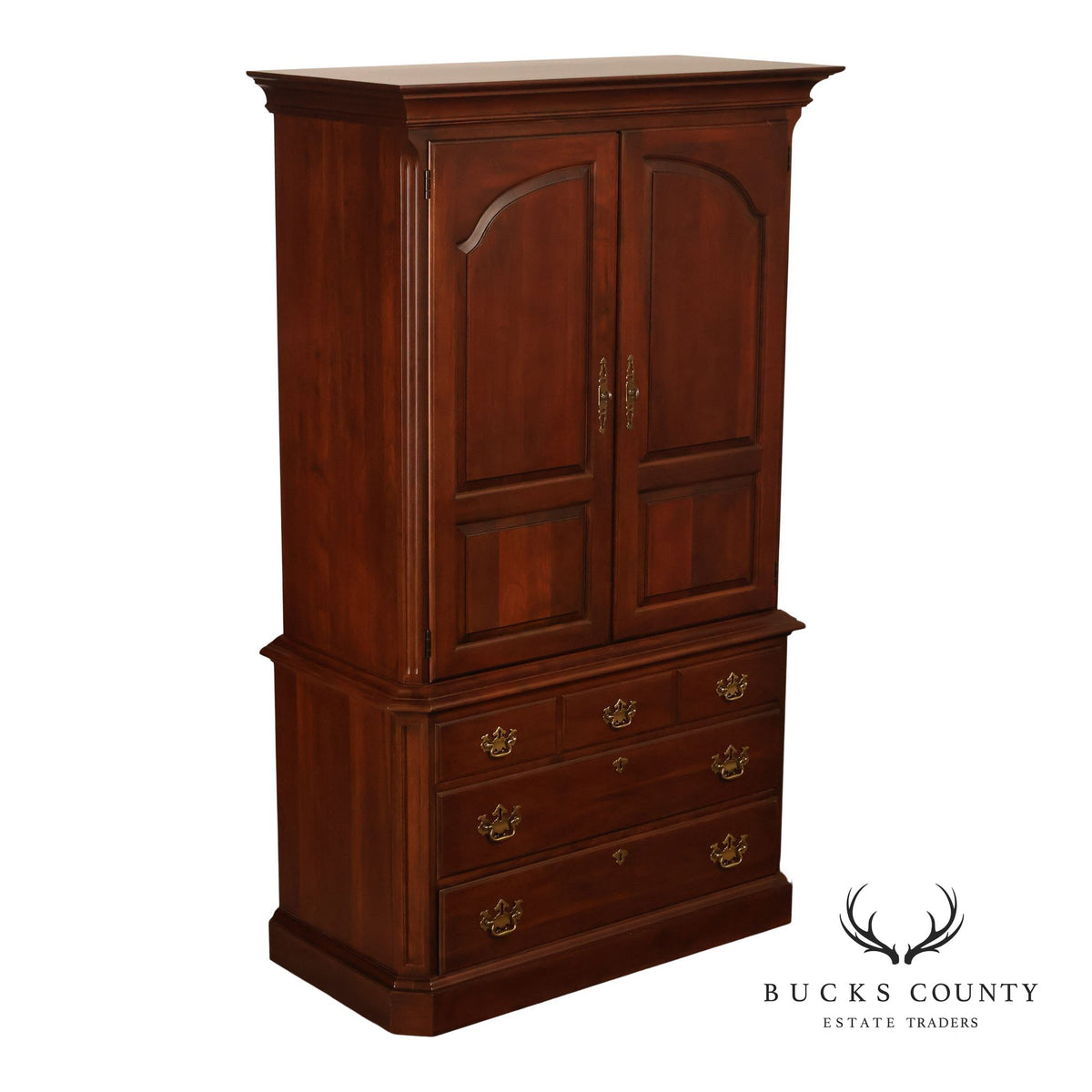 Pennsylvania House Chippendale Style Cherry Armoire