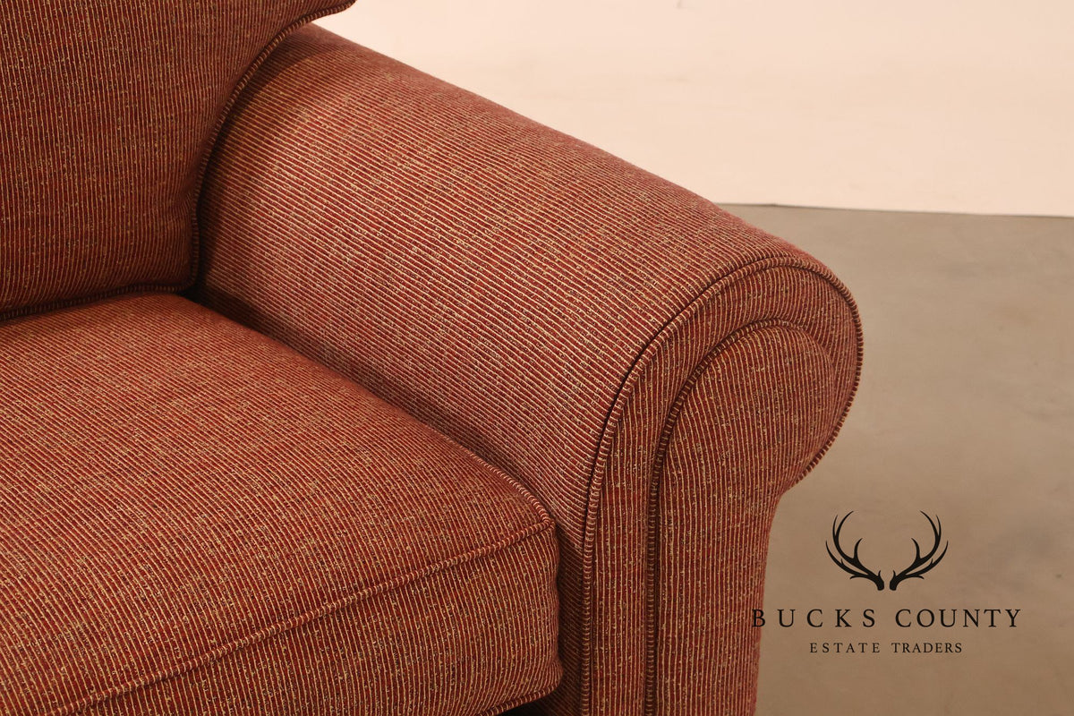 Contemporary Rolled Arm Upholstered Sofa