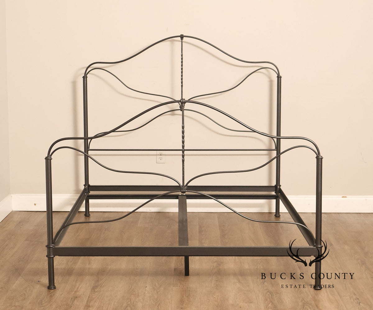 Charles P. Rogers Benicia Foundry & Iron Works Provence Wrought Iron Queen Bedframe