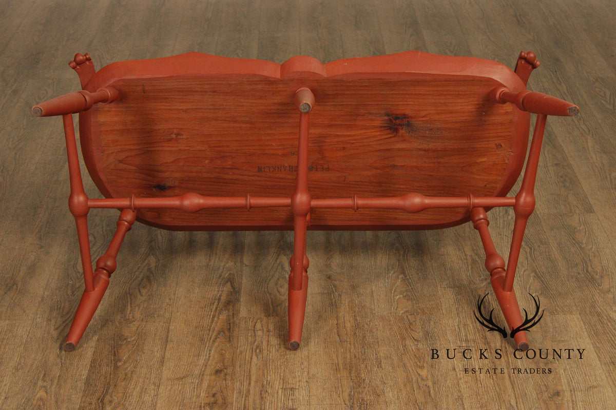 Peter Franklin Benchmade Painted Windsor Settee