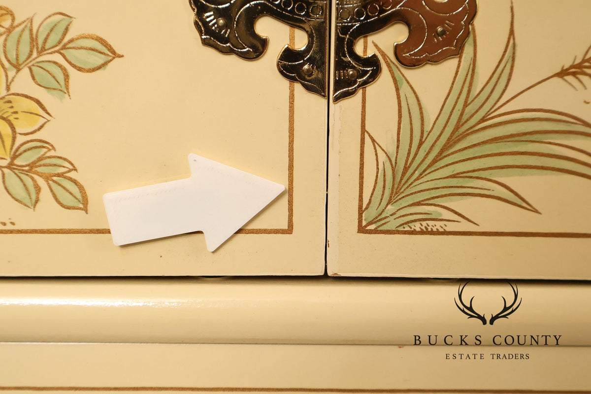 Painted Chinoiserie Style Pair Of Jewelry Chest