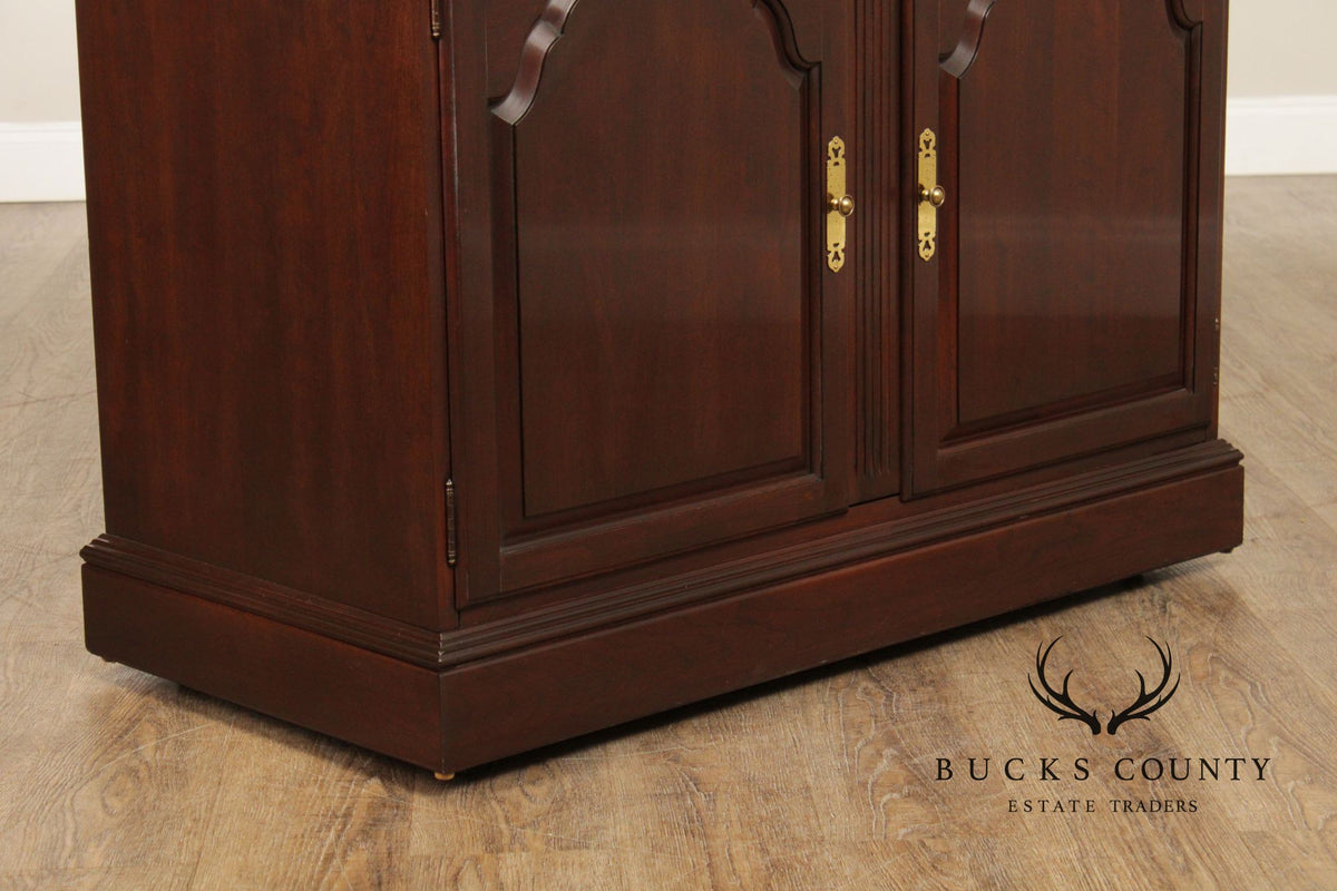 Ethan Allen Georgian Court Chippendale Style Cherry Flip Top Server