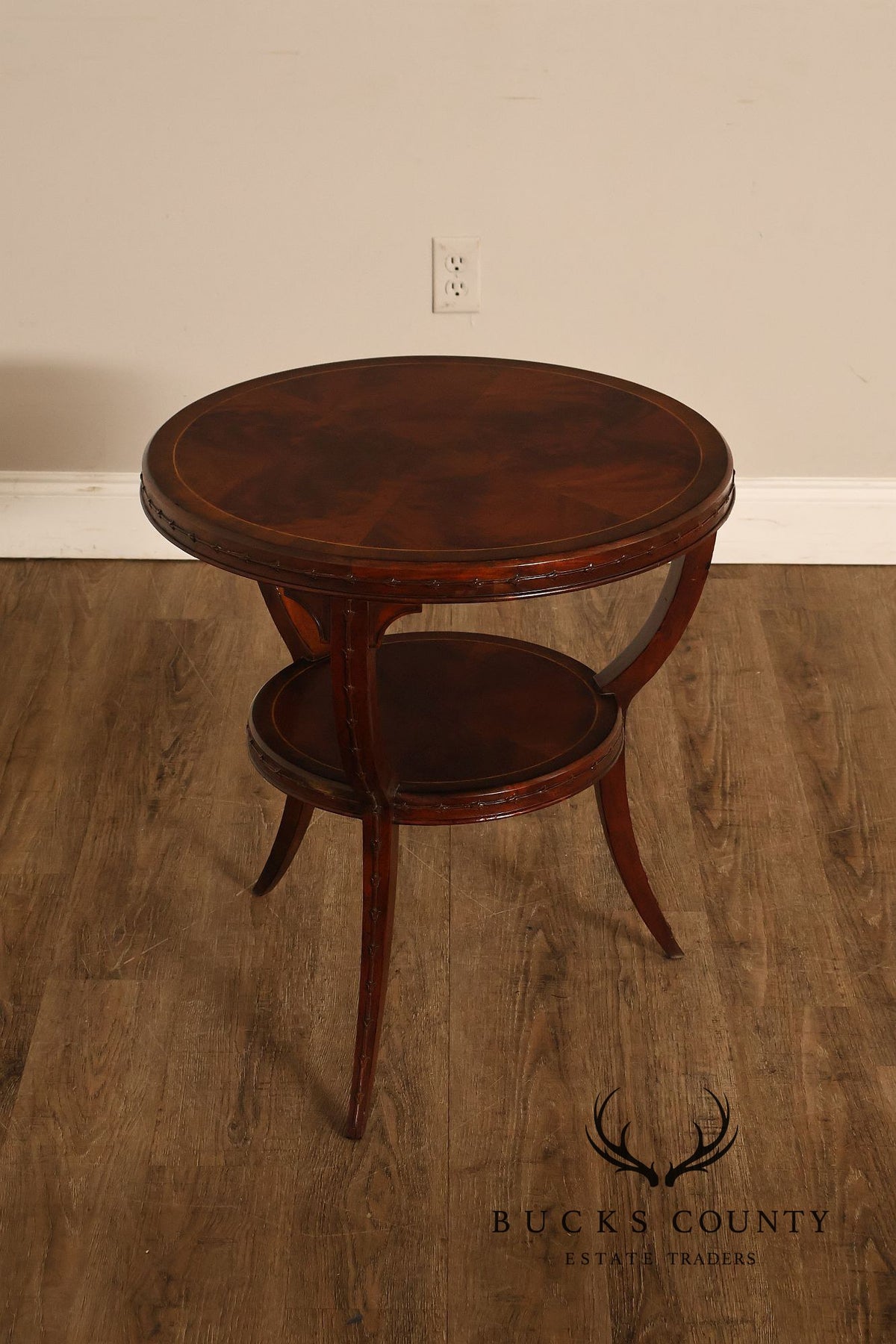 Jonathan Charles Buckingham Collection Empire Style Mahogany Lamp Table