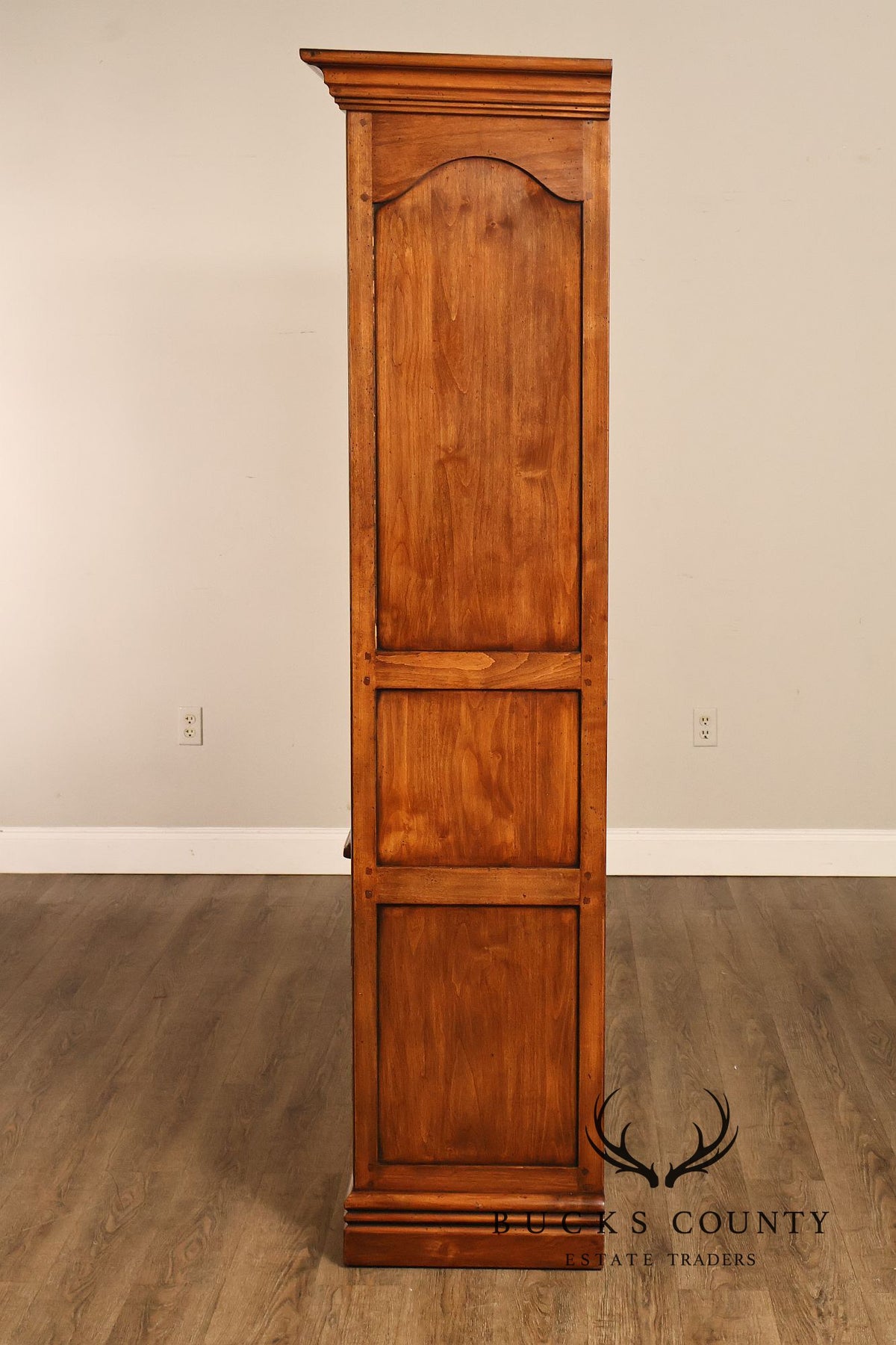 Guy Chaddock Furniture Pair Of Tall Open Bookcases With Two Door Cabinets