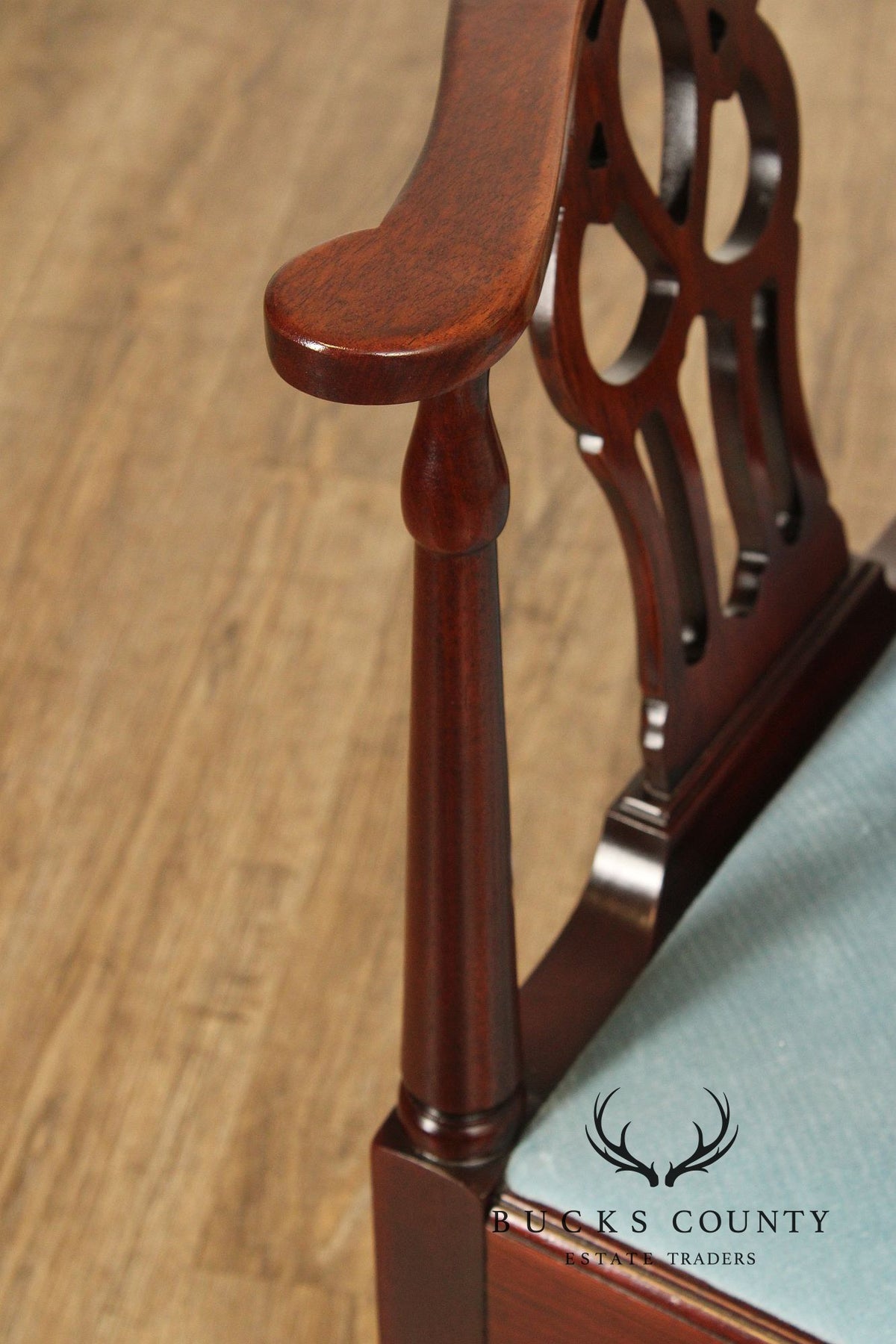 Hickory Chair Chippendale Style Mahogany Corner Chair