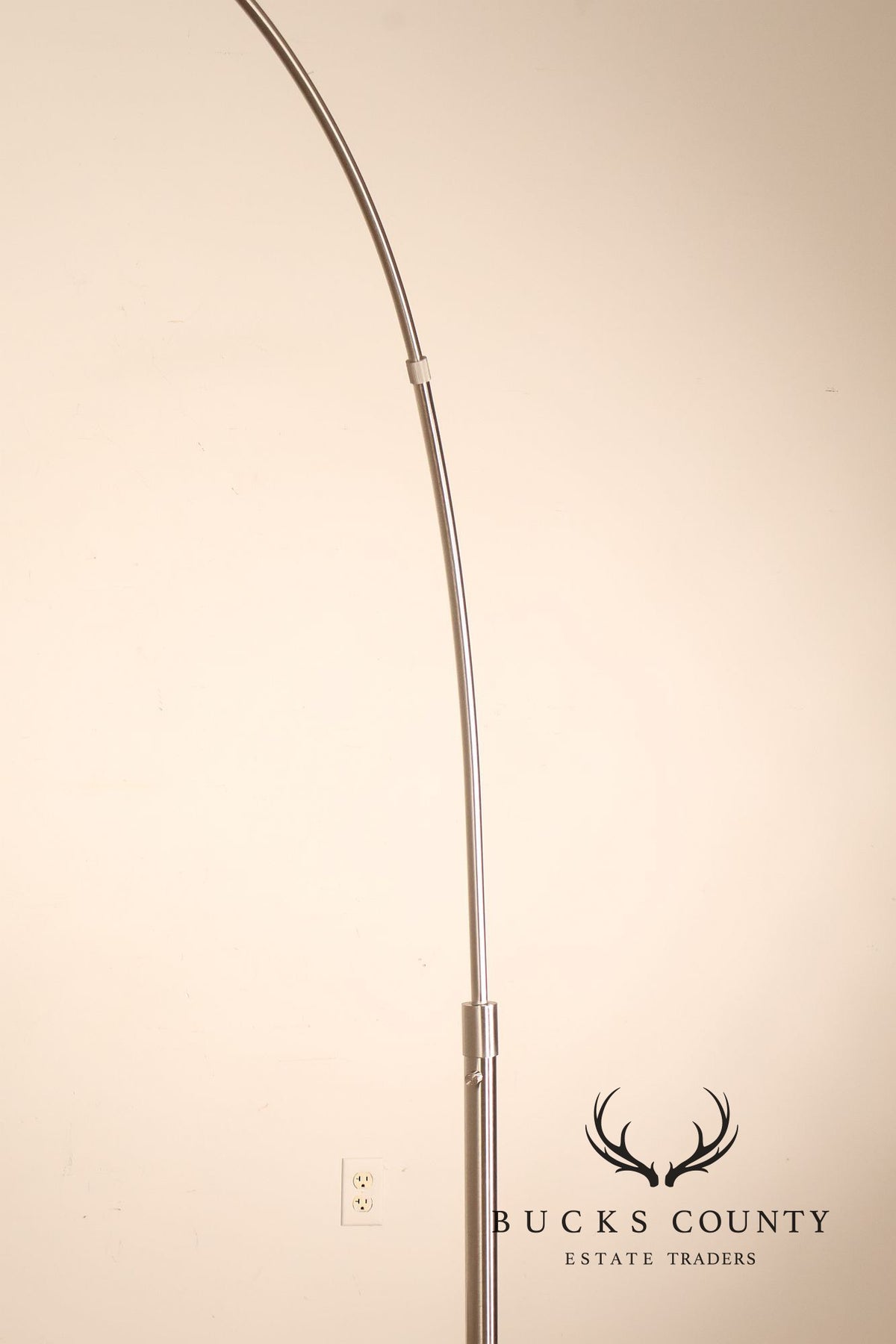 Nova Contemporary Brushed Nickel Arch Floor Lamp With Marble Base