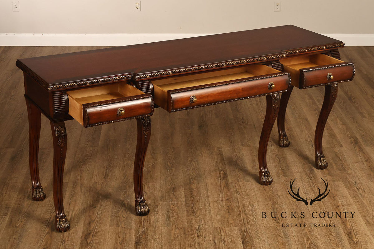 Century Furniture Georgian Style Mahogany Console Sideboard