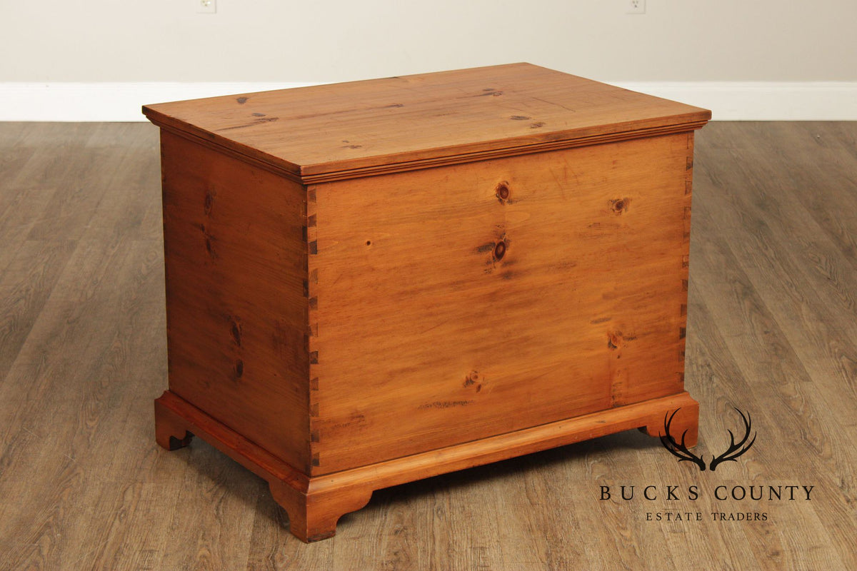 Georgian Style Dovetailed Pine Blanket Chest