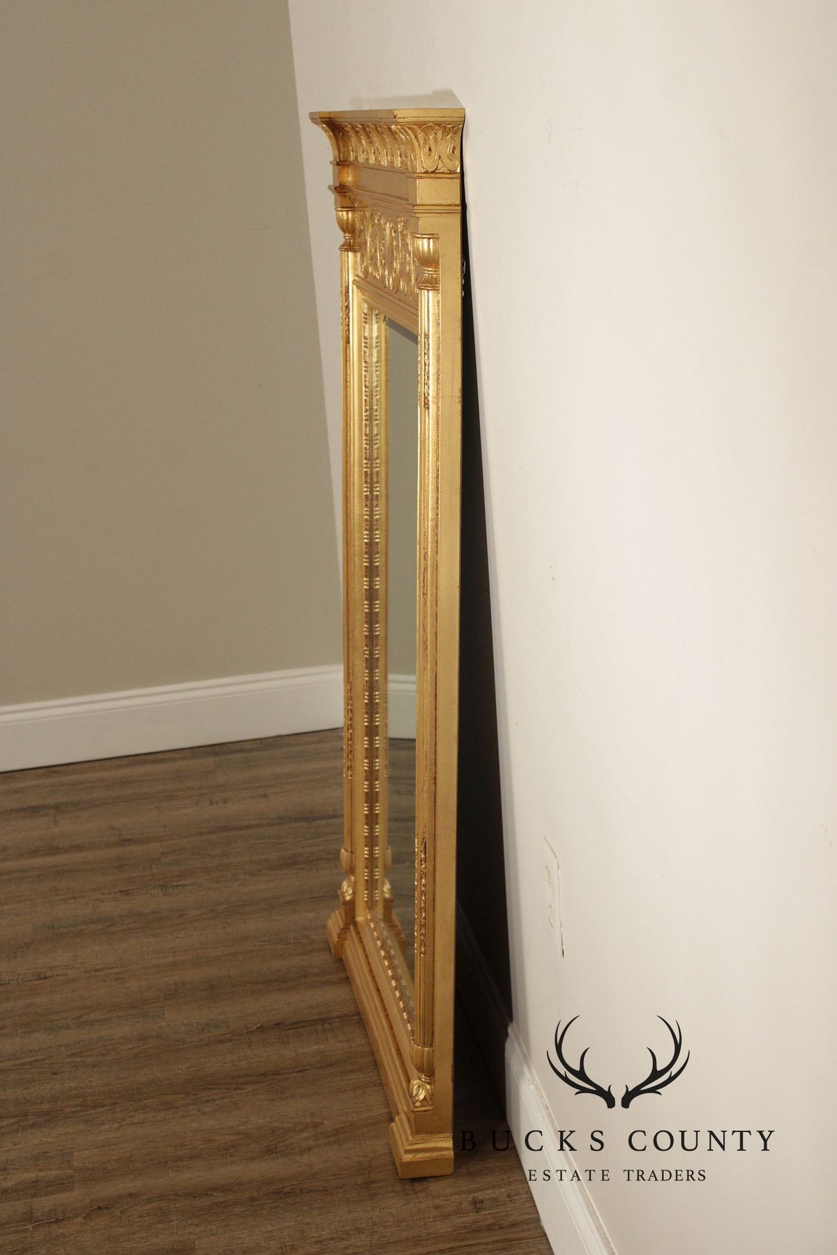 Henredon Neoclassical Style Giltwood Pier Mirror