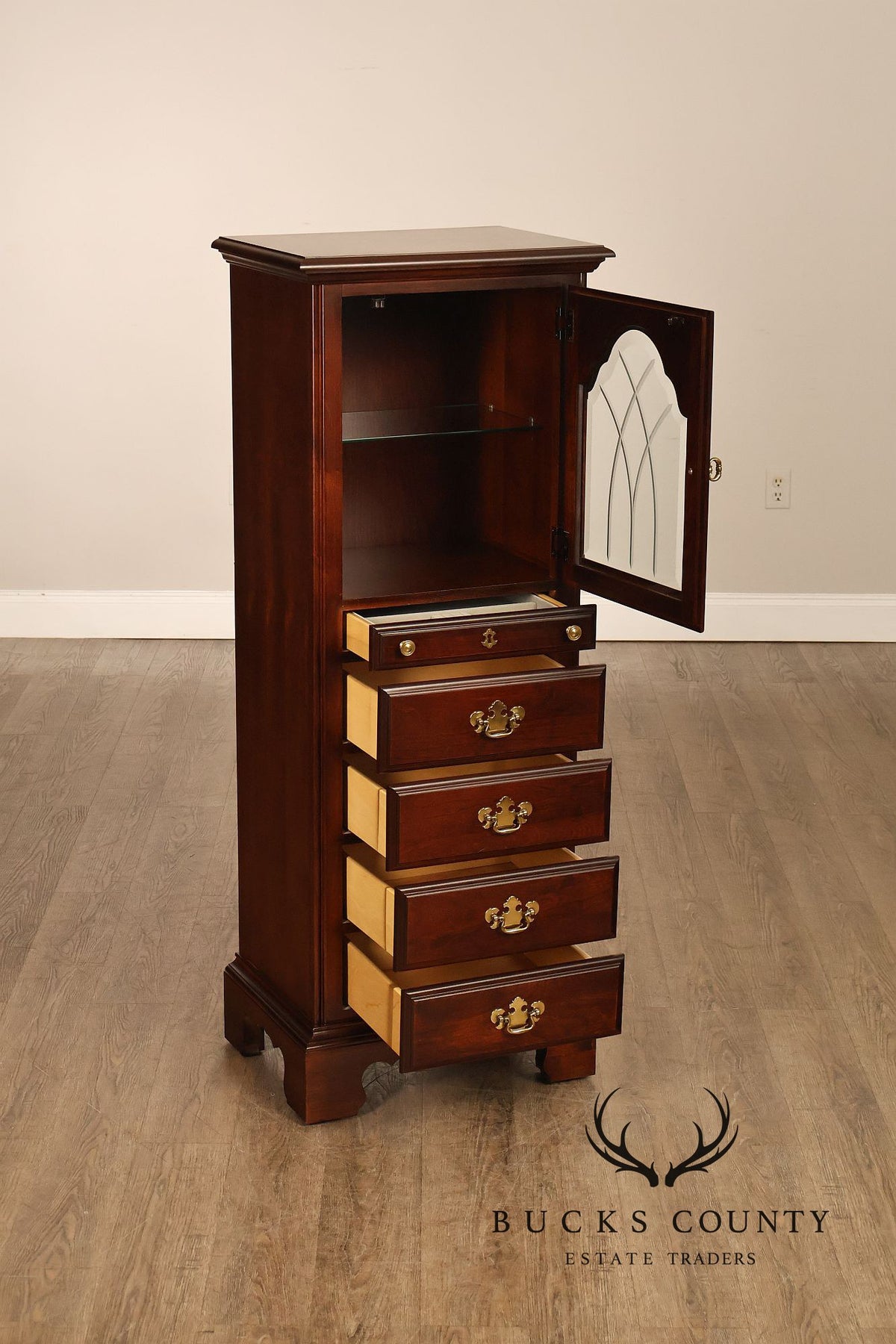 American Drew Cherry Jewelry Cabinet Lingerie Chest