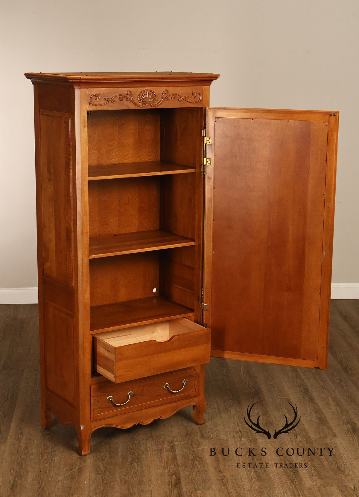Ethan Allen 'Legacy' French Country Style Maple Armoire