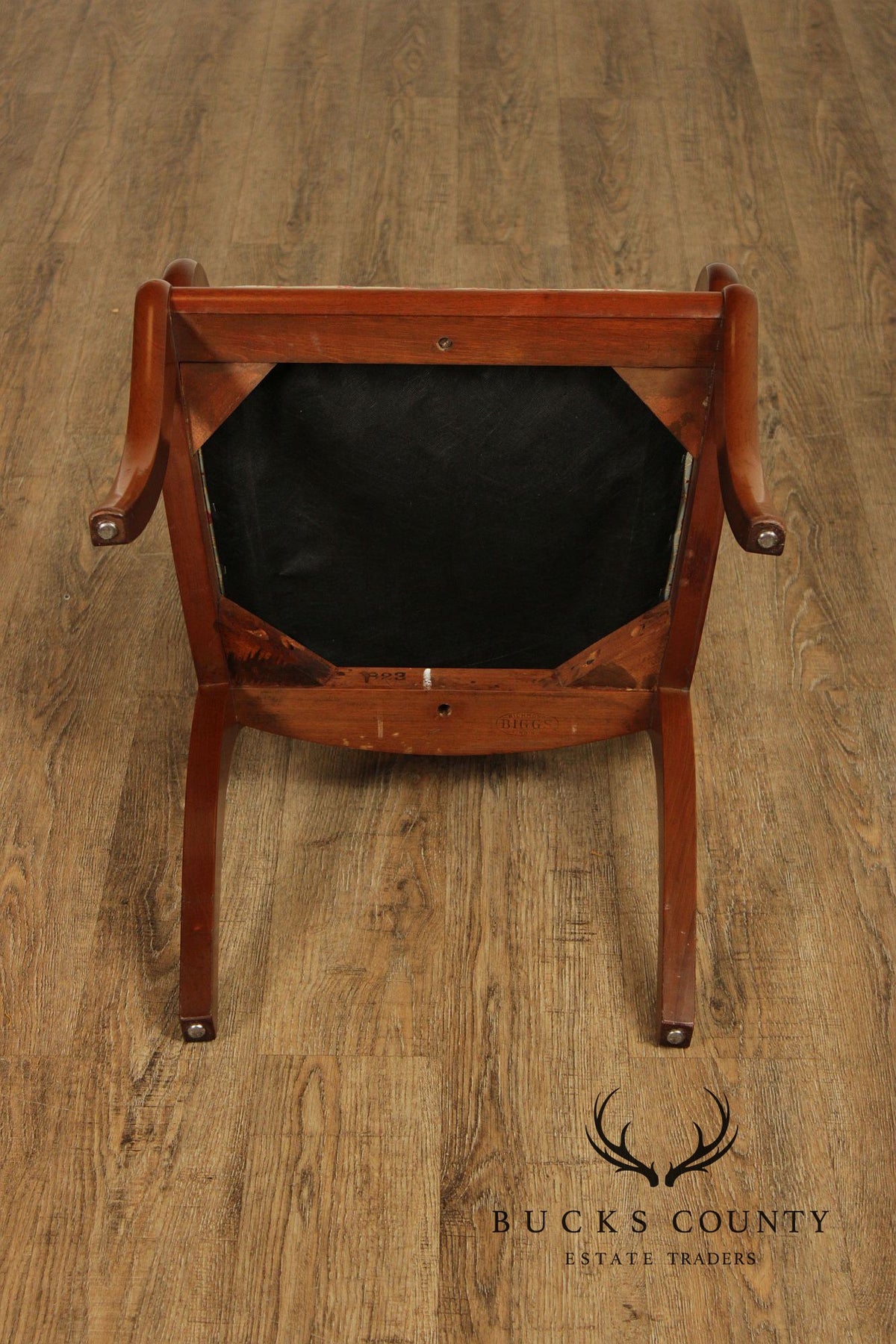 Biggs Furniture Empire Style Set of Eight Mahogany Dining Chairs