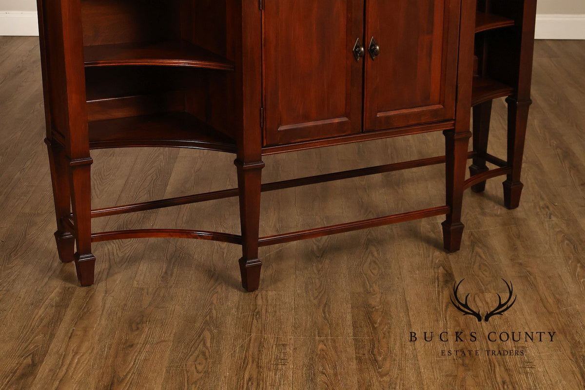 Nichols & Stone Traditional Williamsburg Bowfront Sideboard Server