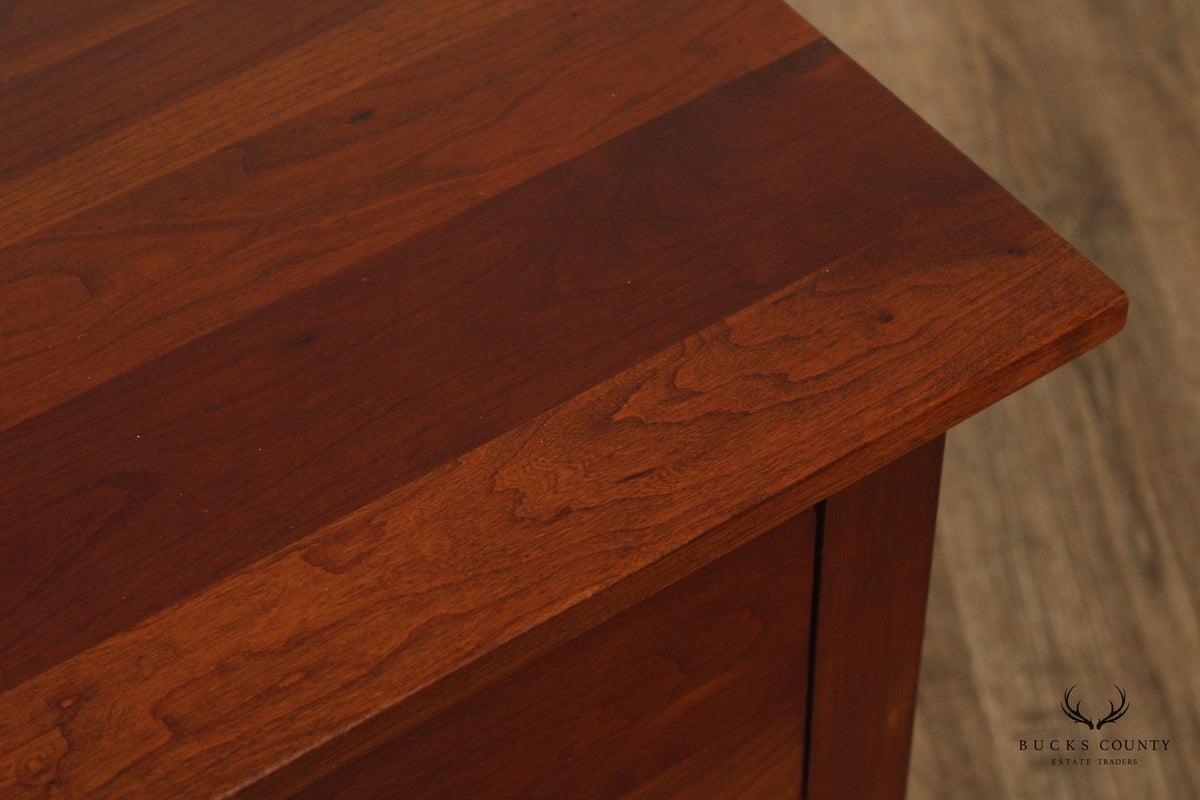 Ethan Allen American Impressions Pair Of Cherry Two-Drawer Nightstands