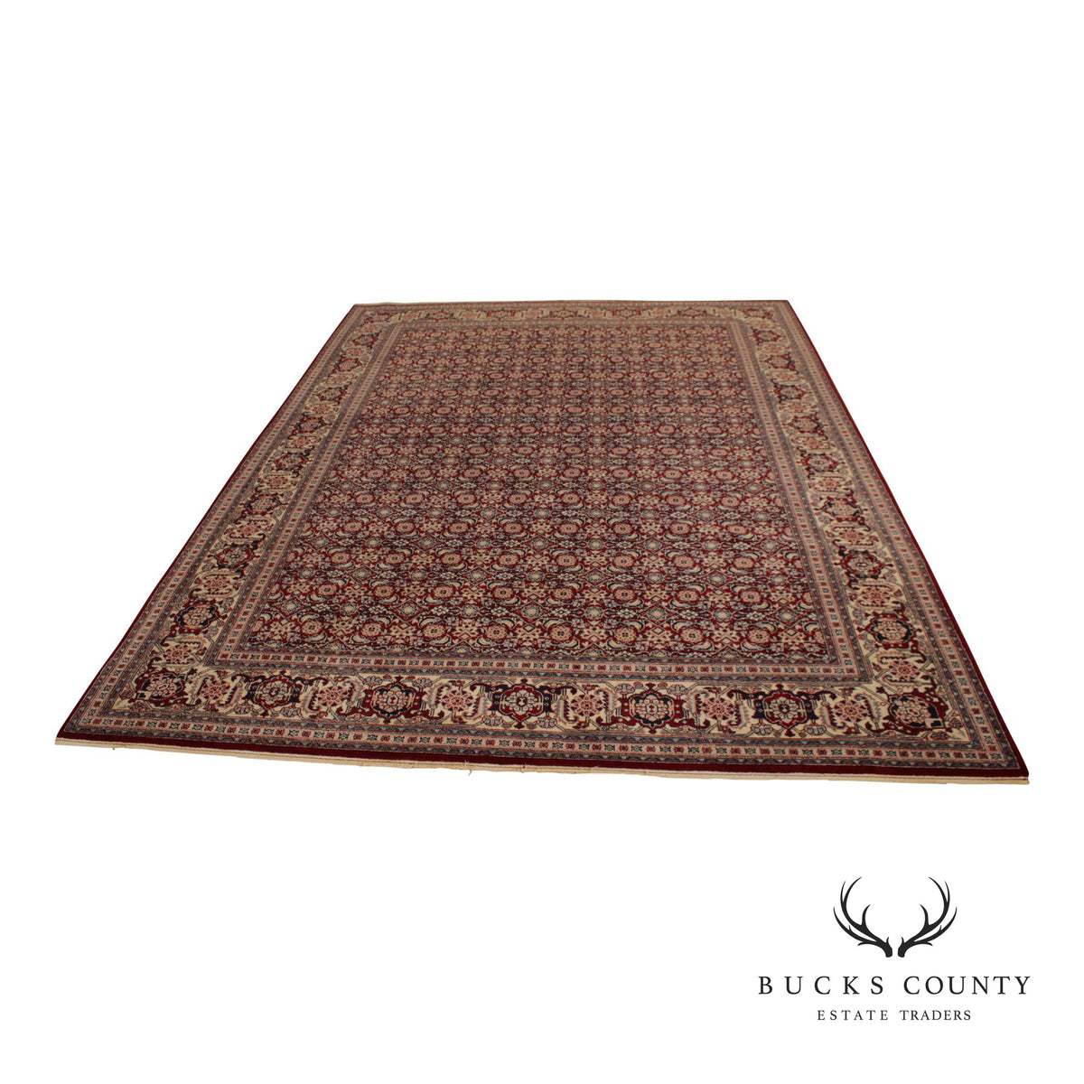 Romanian Bucharest Hand-Knotted Area Rug – 11'11" x 9'0"