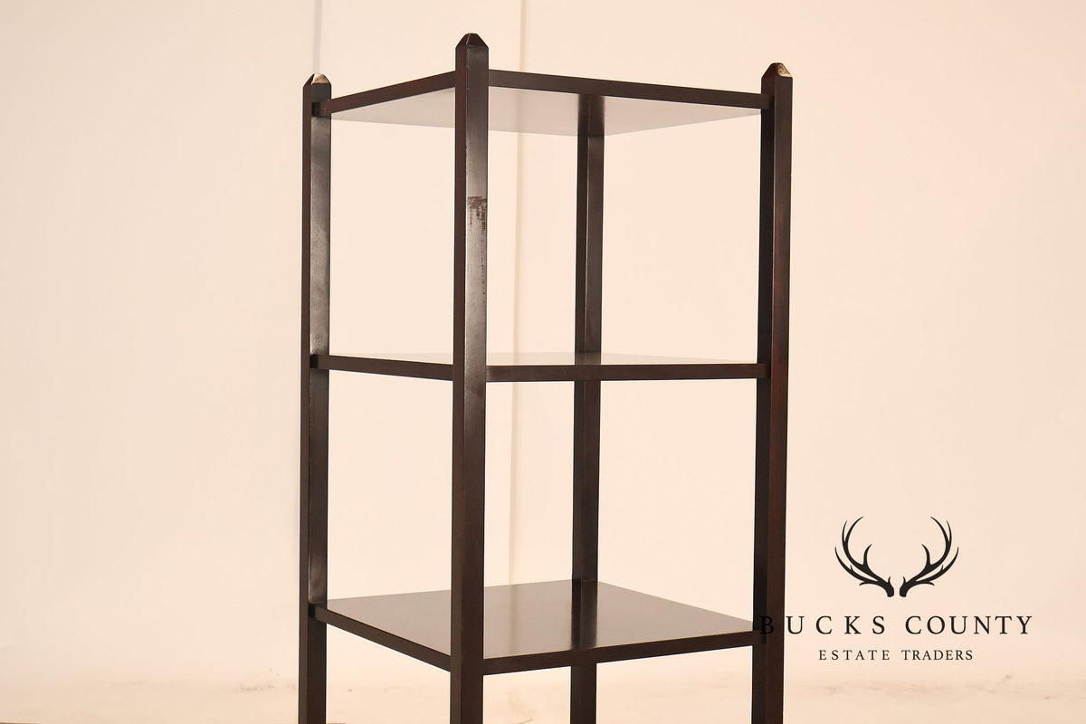 Baker Furniture Mahogany Four Tier Étagère With Drawer
