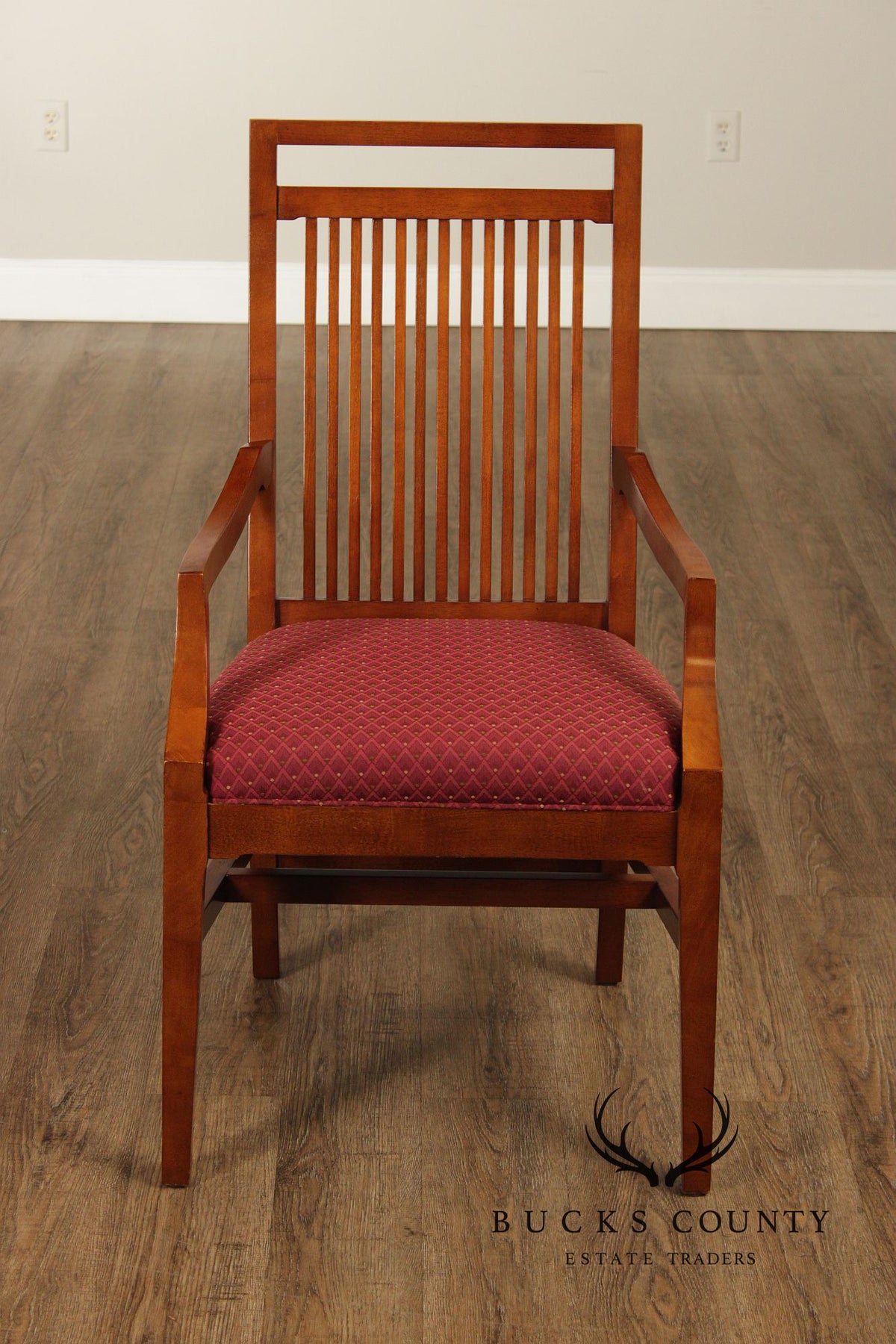 Bernhardt Mission Style Set Of Eight Dining Chairs
