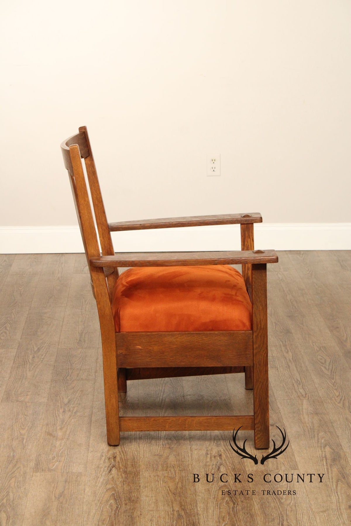 Limbert Antique Mission Oak Armchair