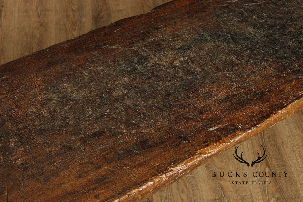 Antique Rustic Long Pig Bench
