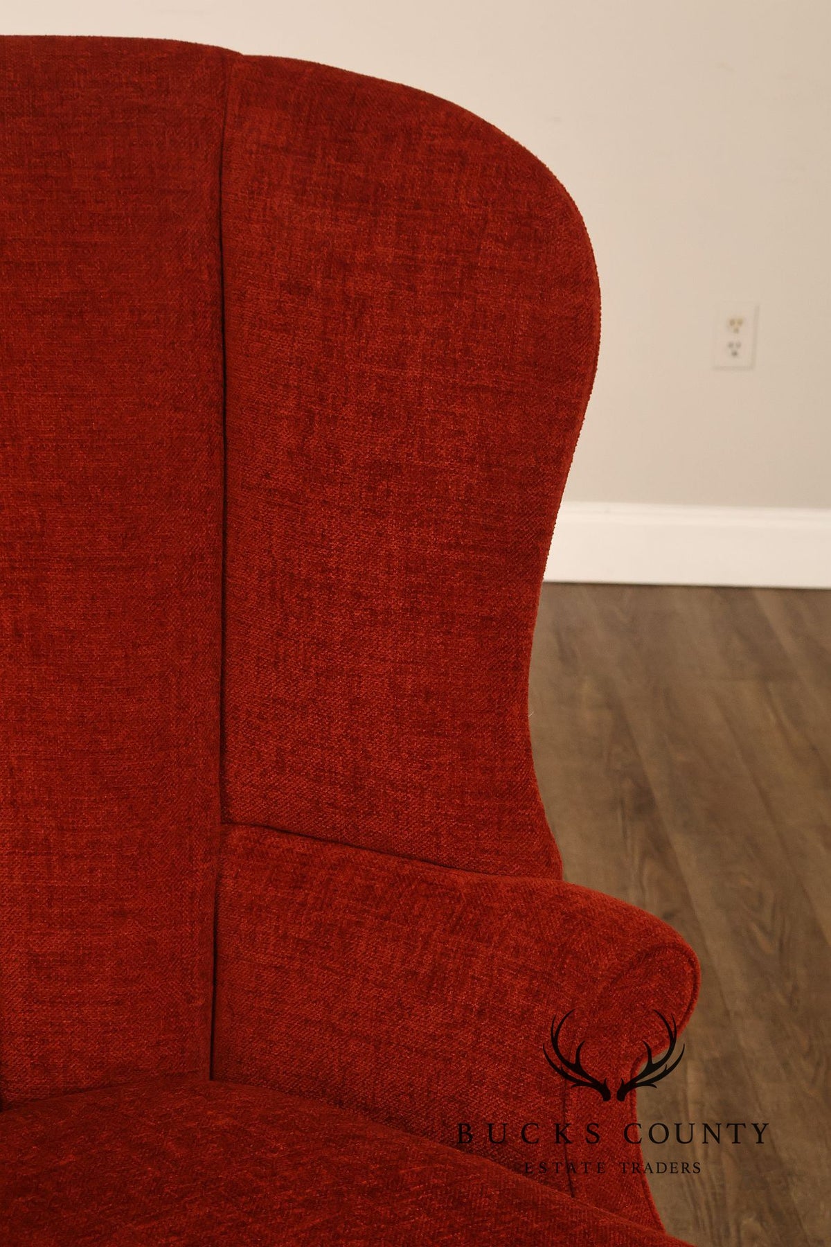 Kindel Grand Rapids Winterthur Collection Mahogany Wing Chair