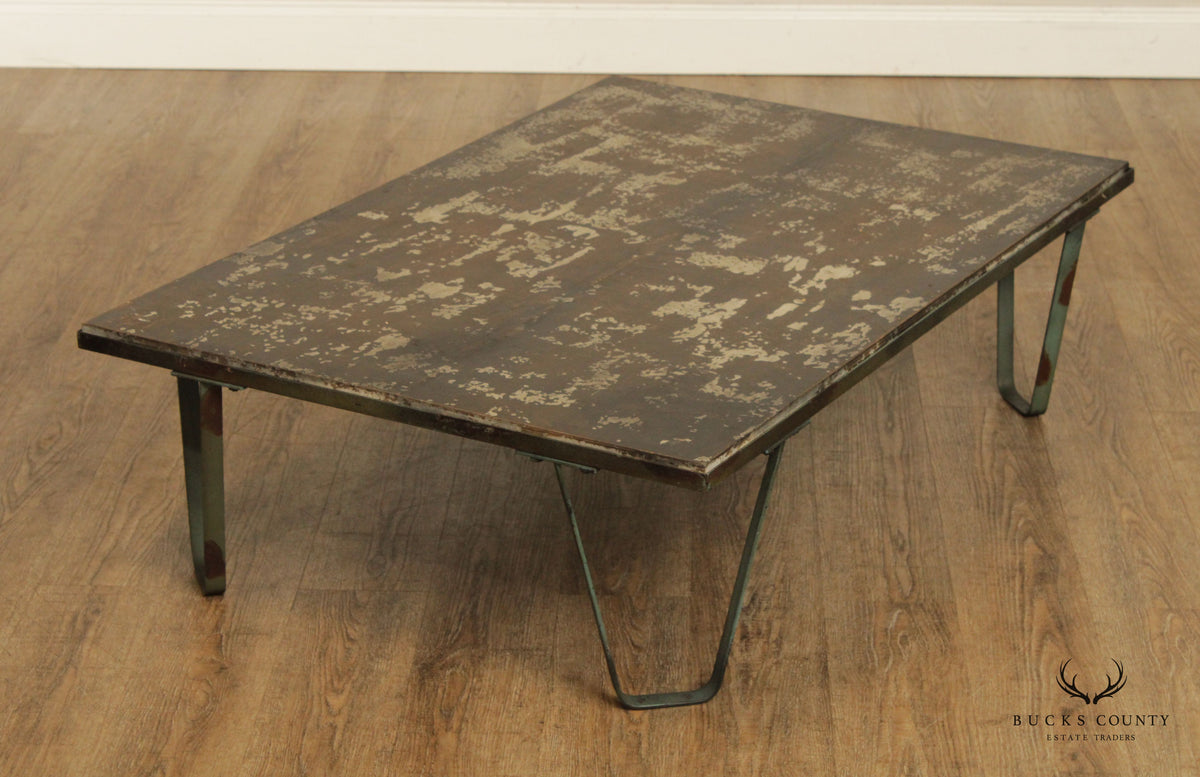 Industrial Style Reclaimed Wood Coffee Table