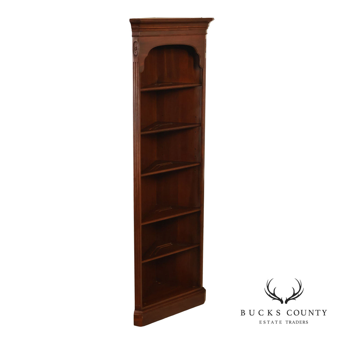 Ethan Allen Georgian Court Cherry Corner Bookcase