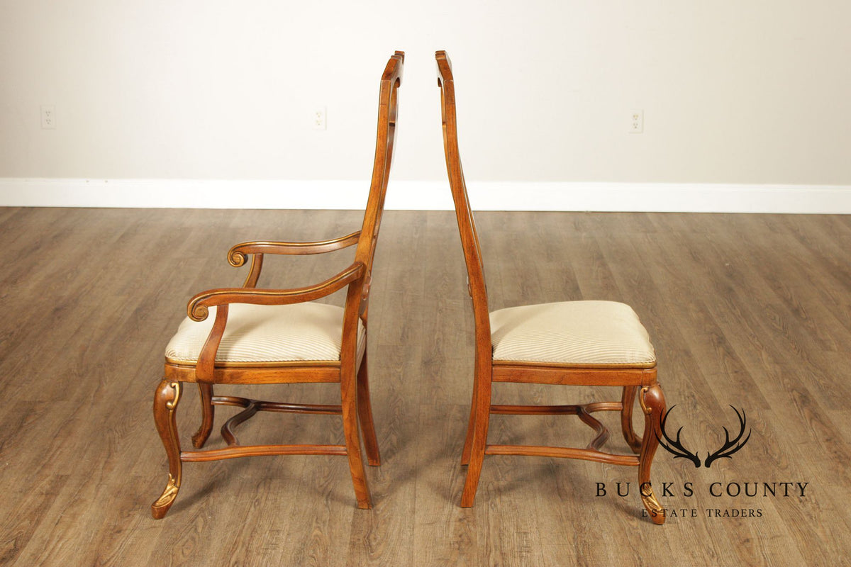 Drexel Heritage Italian Provincial Style Set of Six Dining Chairs