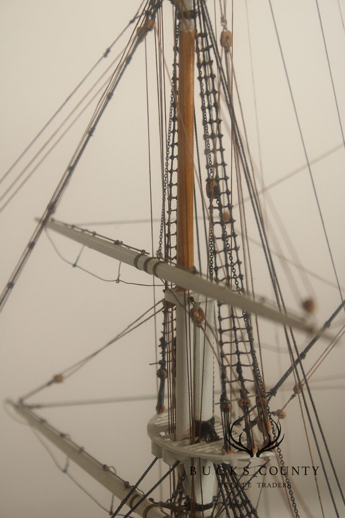 Charles W. Morgan 1841 Whaling Ship Wooden Model In Glass Display Case