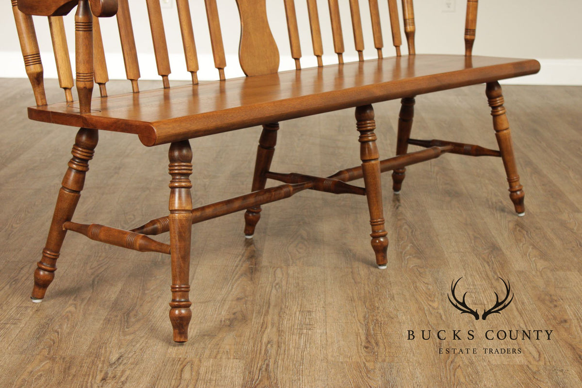 American Colonial Style Maple Bench