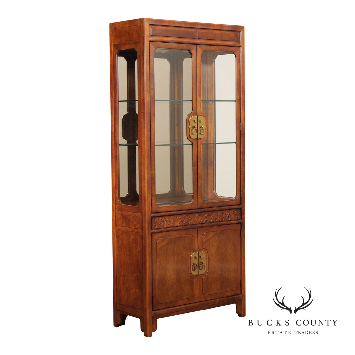 Henredon 'Folio 16' Asian Inspired Display Cabinet