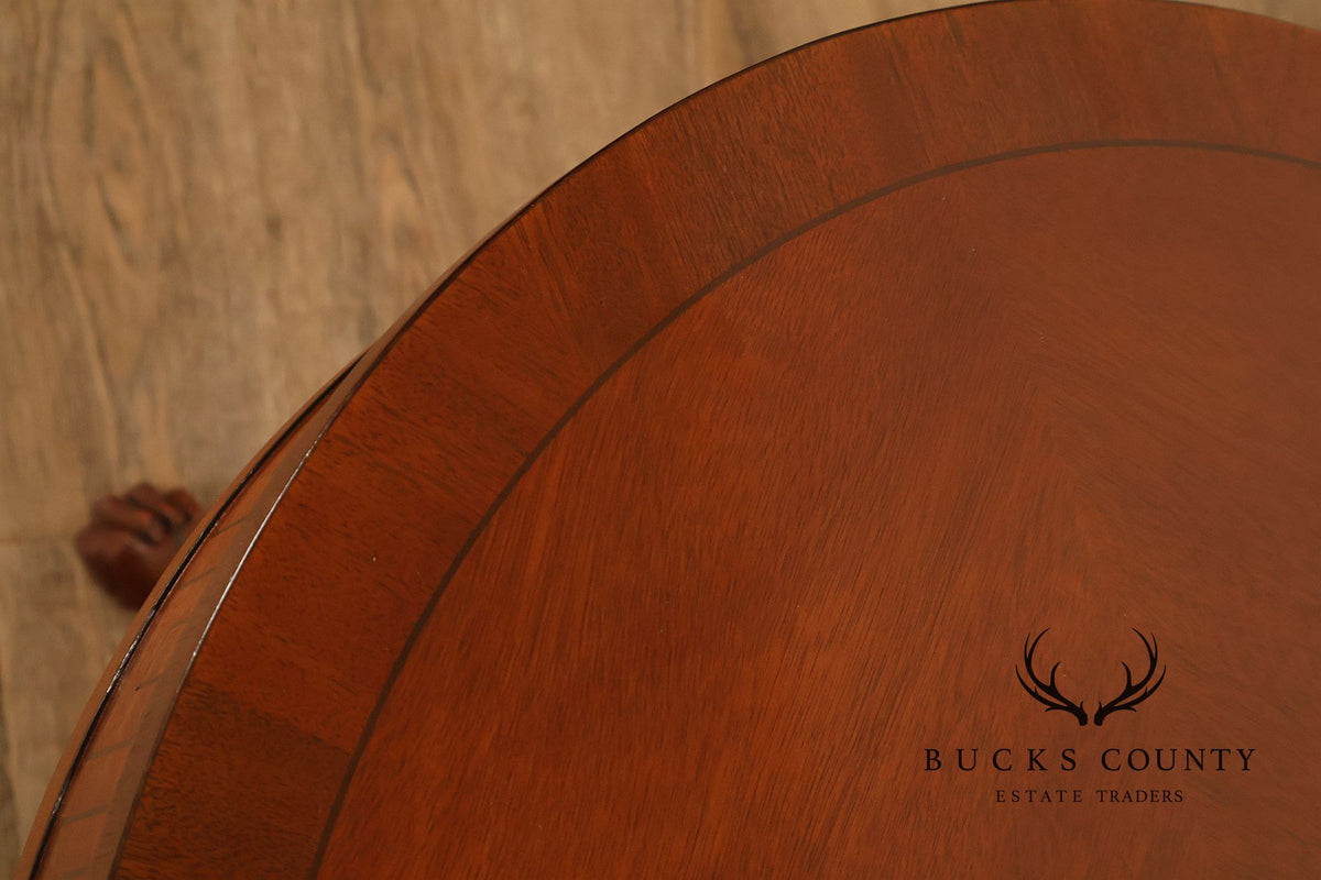 Baker Furniture Neoclassical Style Round End Table