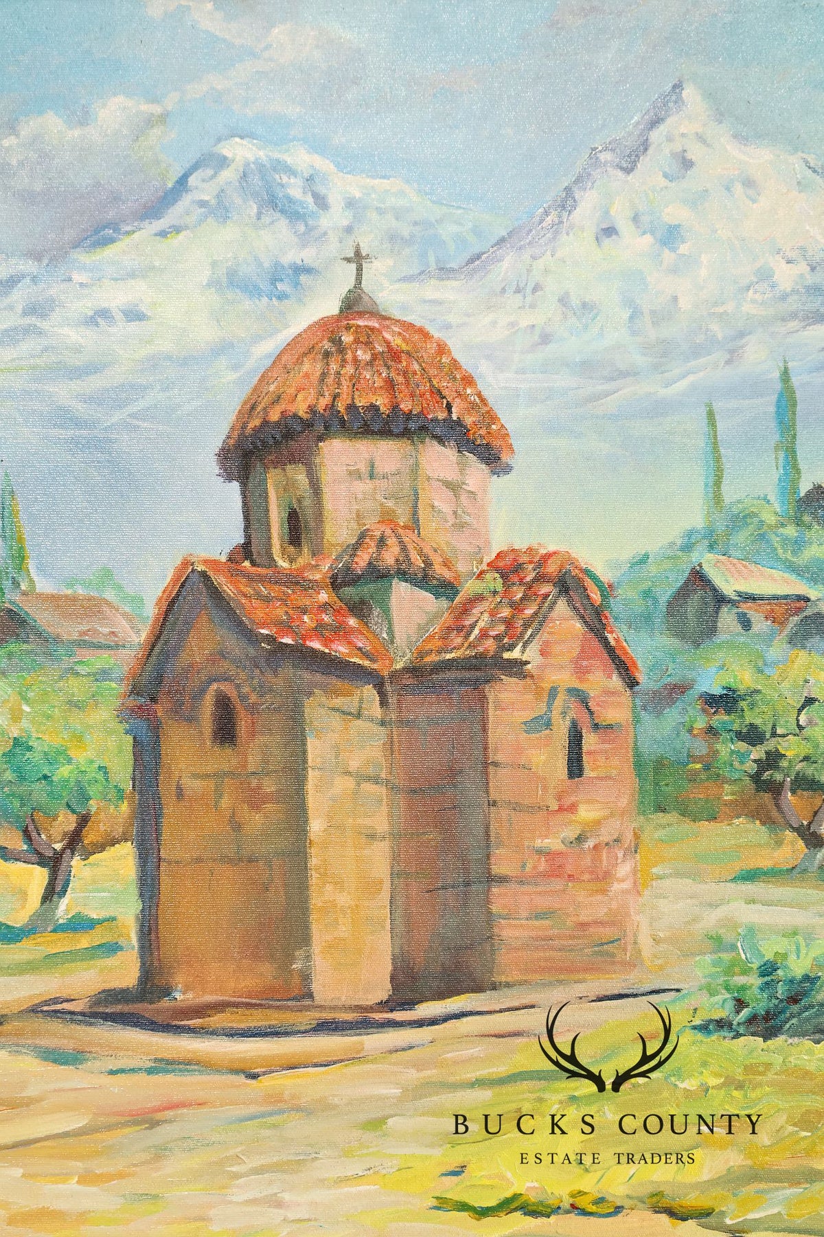 Suren Nersisyan Landscape Painting, 'Karmravor'